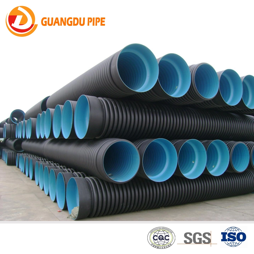 Factory direct sale HDPE 300mm 400mm corrugated drain pipe for drainage system