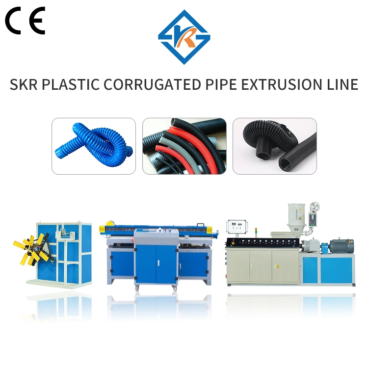 Plastic Machinery Plastic Machinery Skr Plastic Corrugated Pipe Extrusion Line Extrusion Machinery Extruder