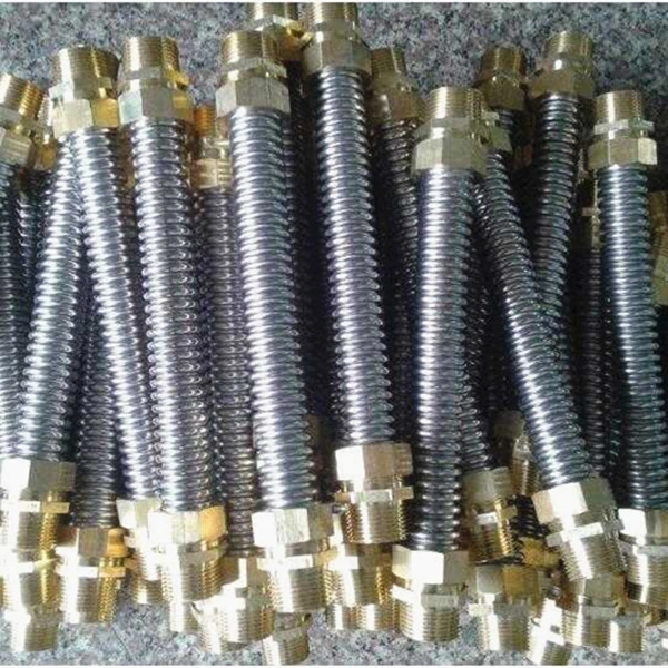 High quality flexible corrugated metal hose with male and female connectors