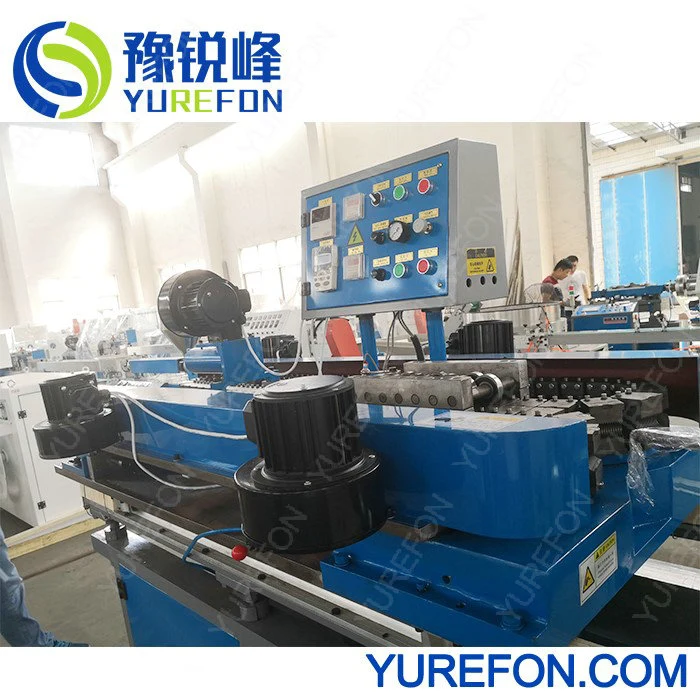 Single and double wall corrugated drainage pipe extruder, PE PVC plastic pipe making machine