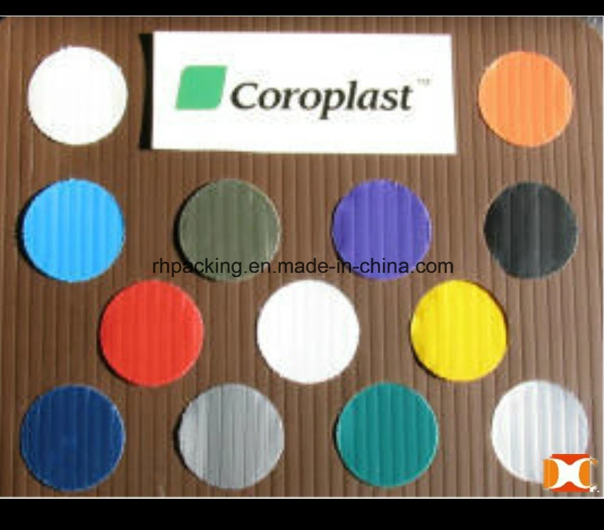 2mm/3mm/4mm/5mm/6mm Colored PP Corrugated Plastic Sheet Ultrasonic Welded Correx Coroplast Corflute for Box or Plastic Tray