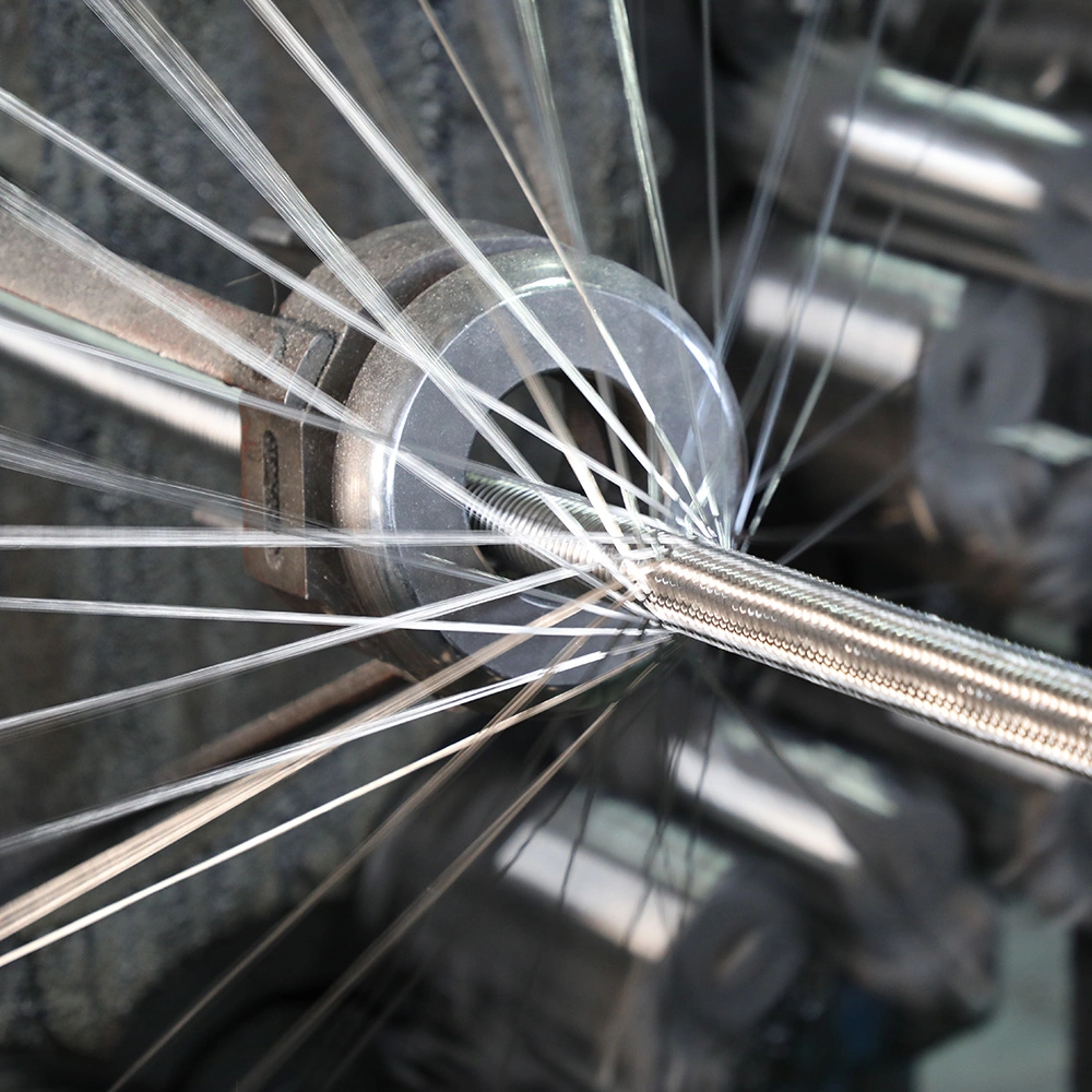 Corrugated Wire Braiding Flexible Metal Hose with Flange