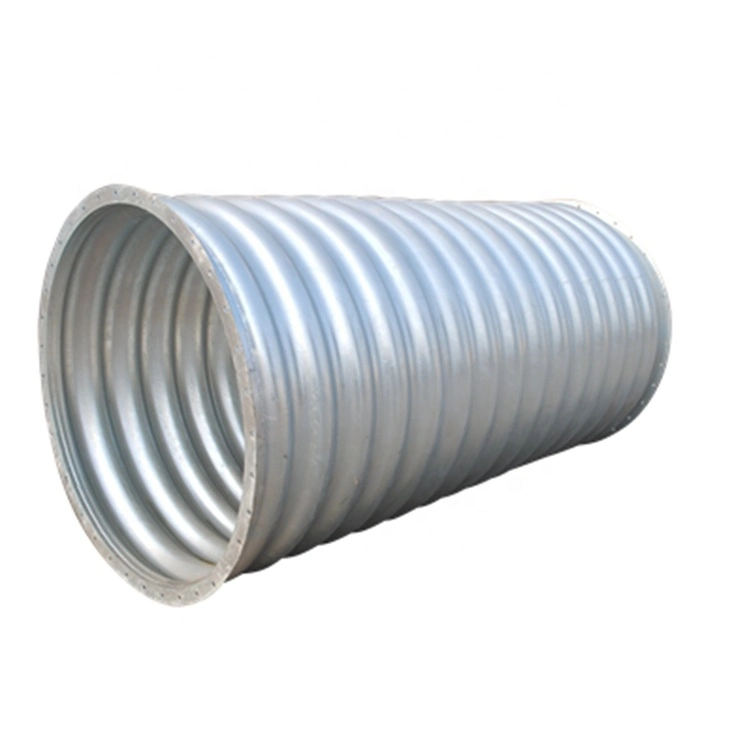 Q235 material 200*55 wave drainage culvert pipe corrugated steel pipe culvert