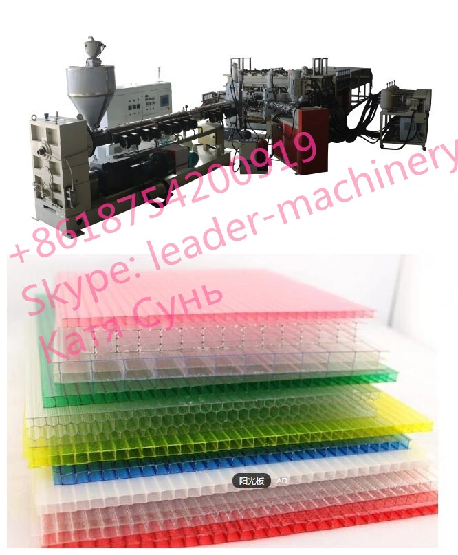Hollow Polycarbonate PC Sheet Extrusion Line, Polycarbonate Solid Sheet Making Machine