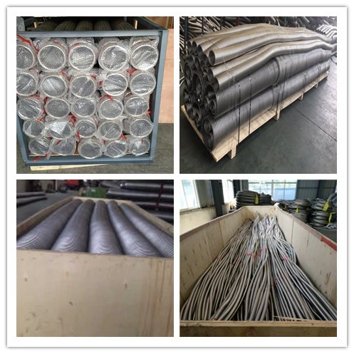 Corrugated Wire Braiding Flexible Metal Hose with Flange