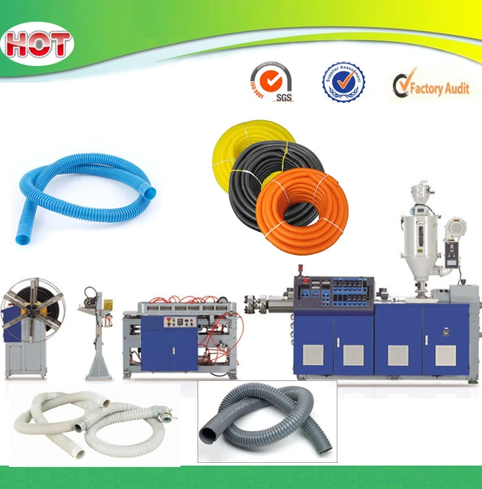 PE PP PVC Flexible Corrugated Pipe Plastic Pipe Making Machine