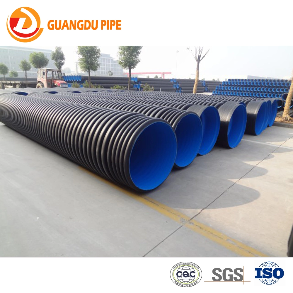 HDPE Double Wall Corrugated PE Drainage Pipe Dwc HDPE Plastic Culvert Pipe