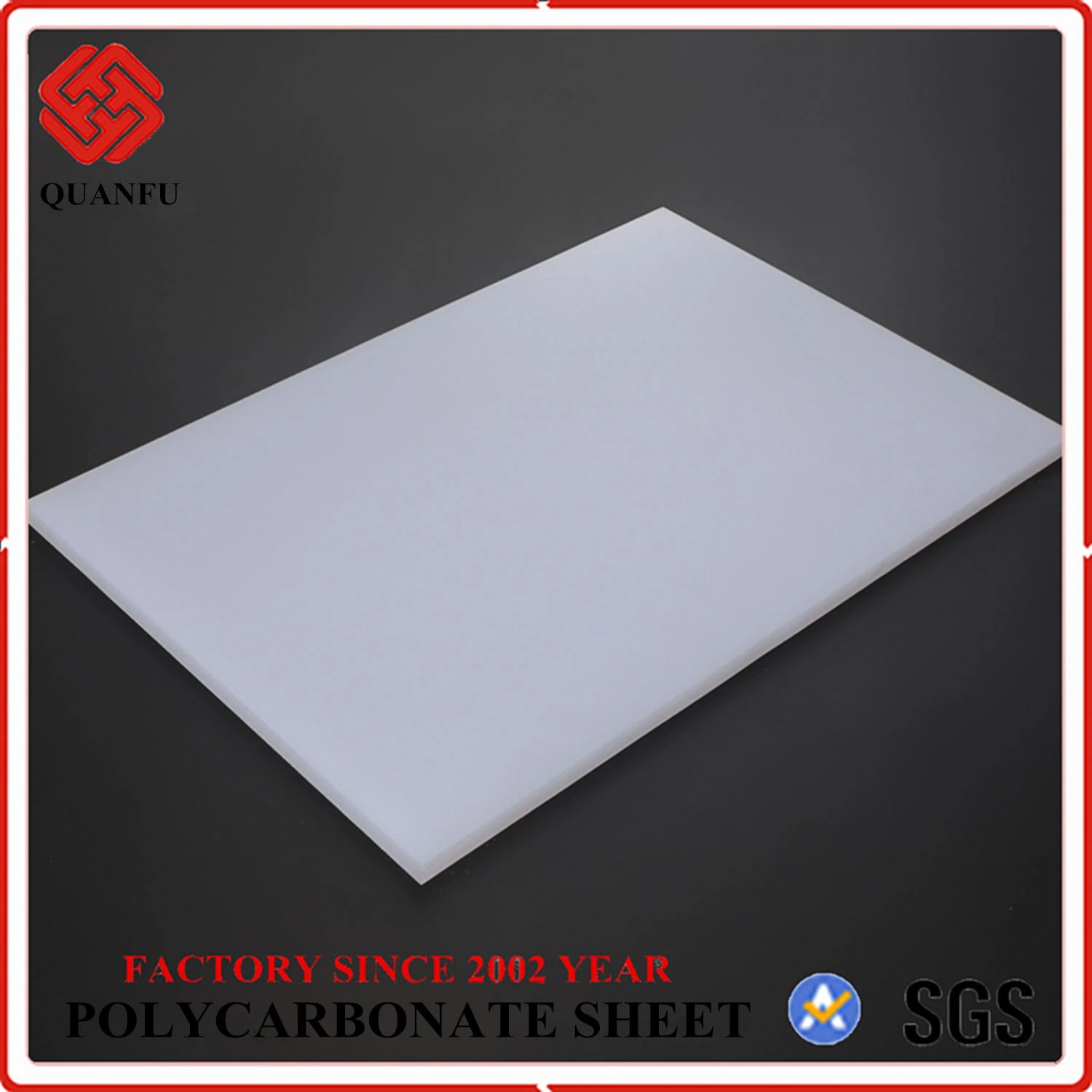 Polycarbonate Solid Sheet 100% Raw Material Polycarbonate Diffuser Sheet for LED